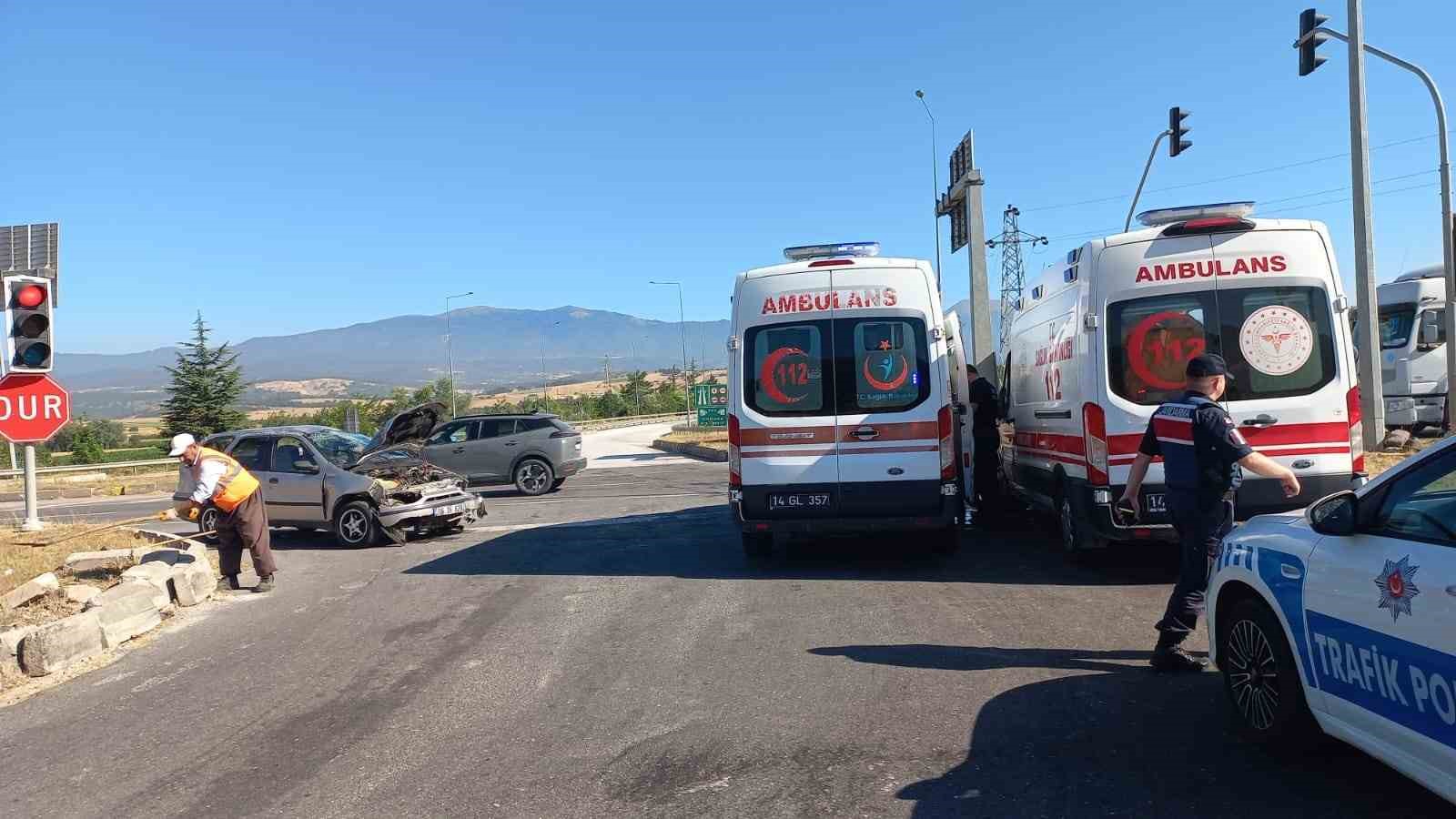 Bolu’da otomobil takla attı: 5 yaralı