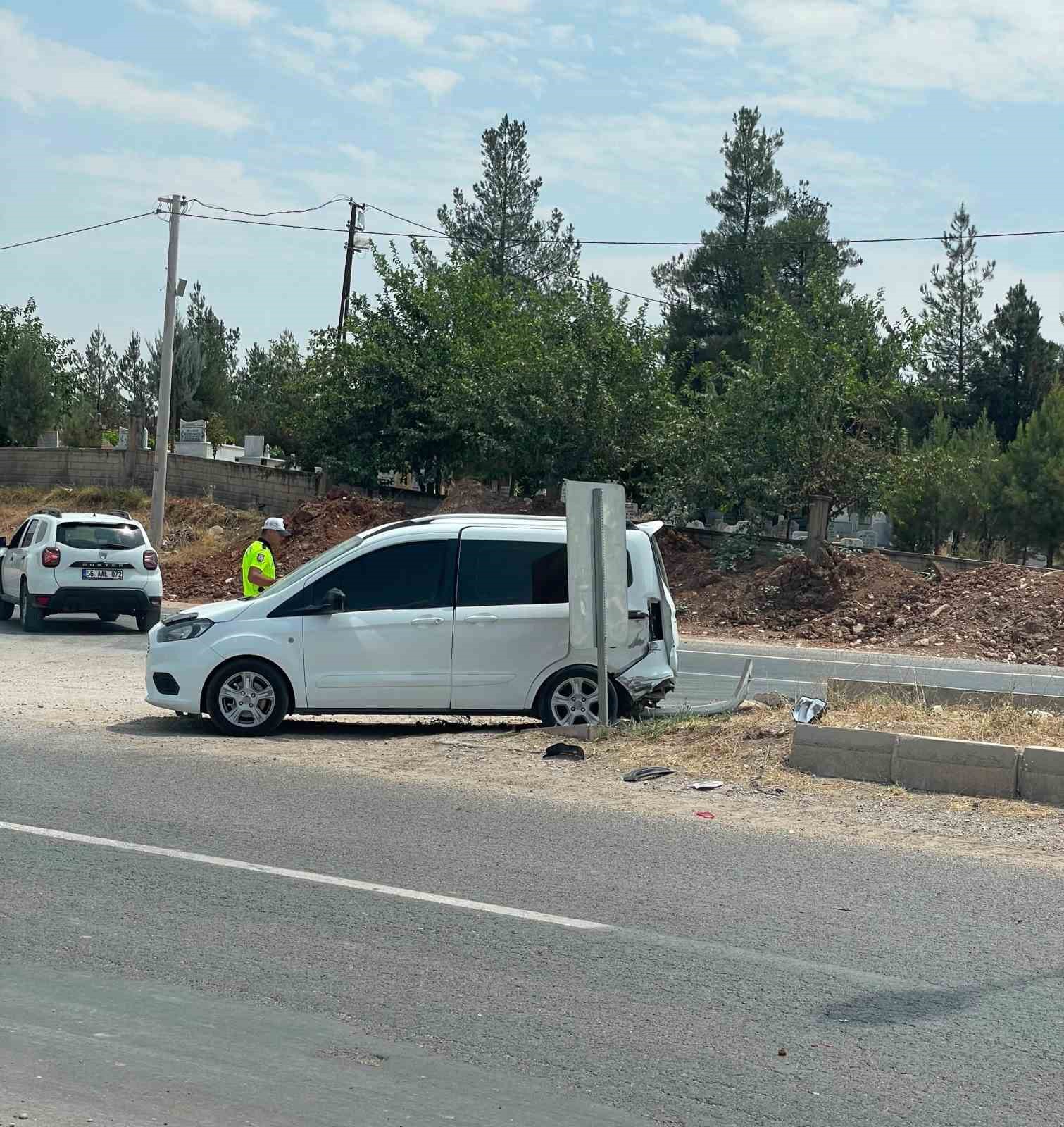 Siirt’te maddi hasarlı trafik kazası
