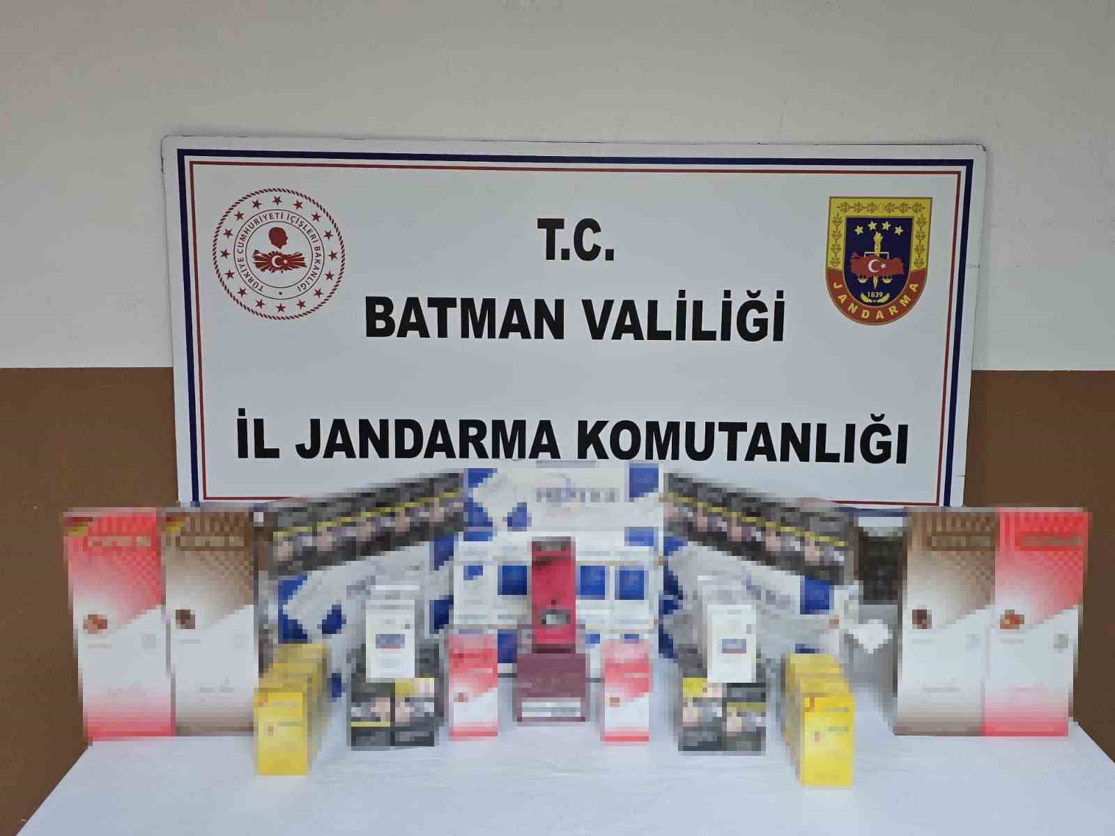 Batman’da kaçakçılık operasyonlarında çok sayıda kaçak ürün ele geçirildi