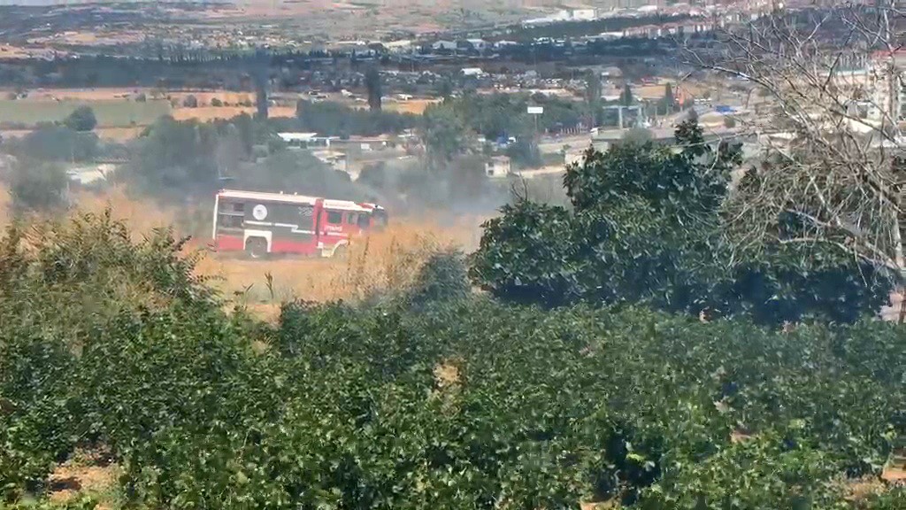 Tekirdağ’da anız yangını 100 dekarlık alana zarar verdi