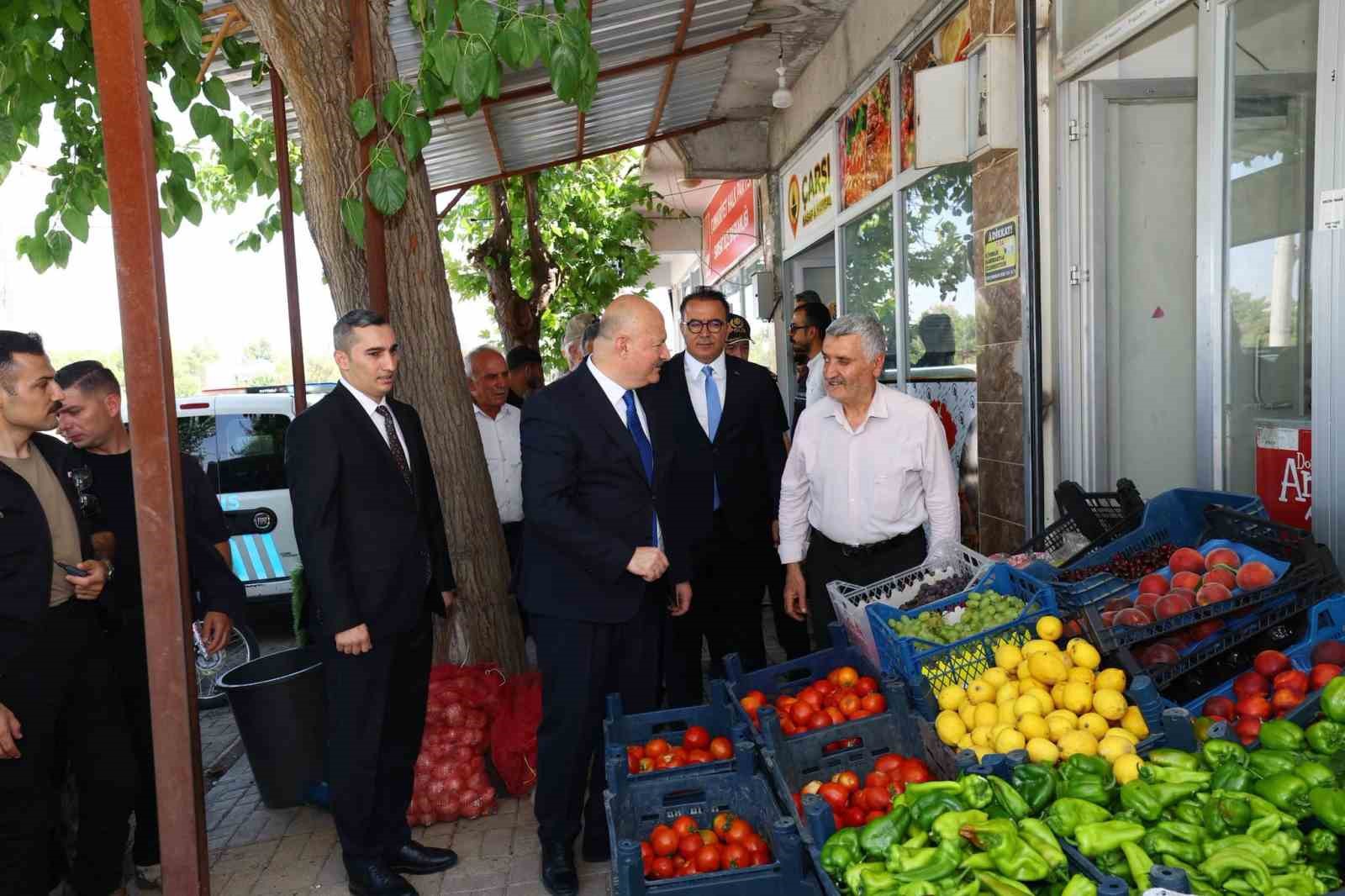 Vali Küçük, Samsat’ta yatırım ve hizmetleri yerinde inceledi