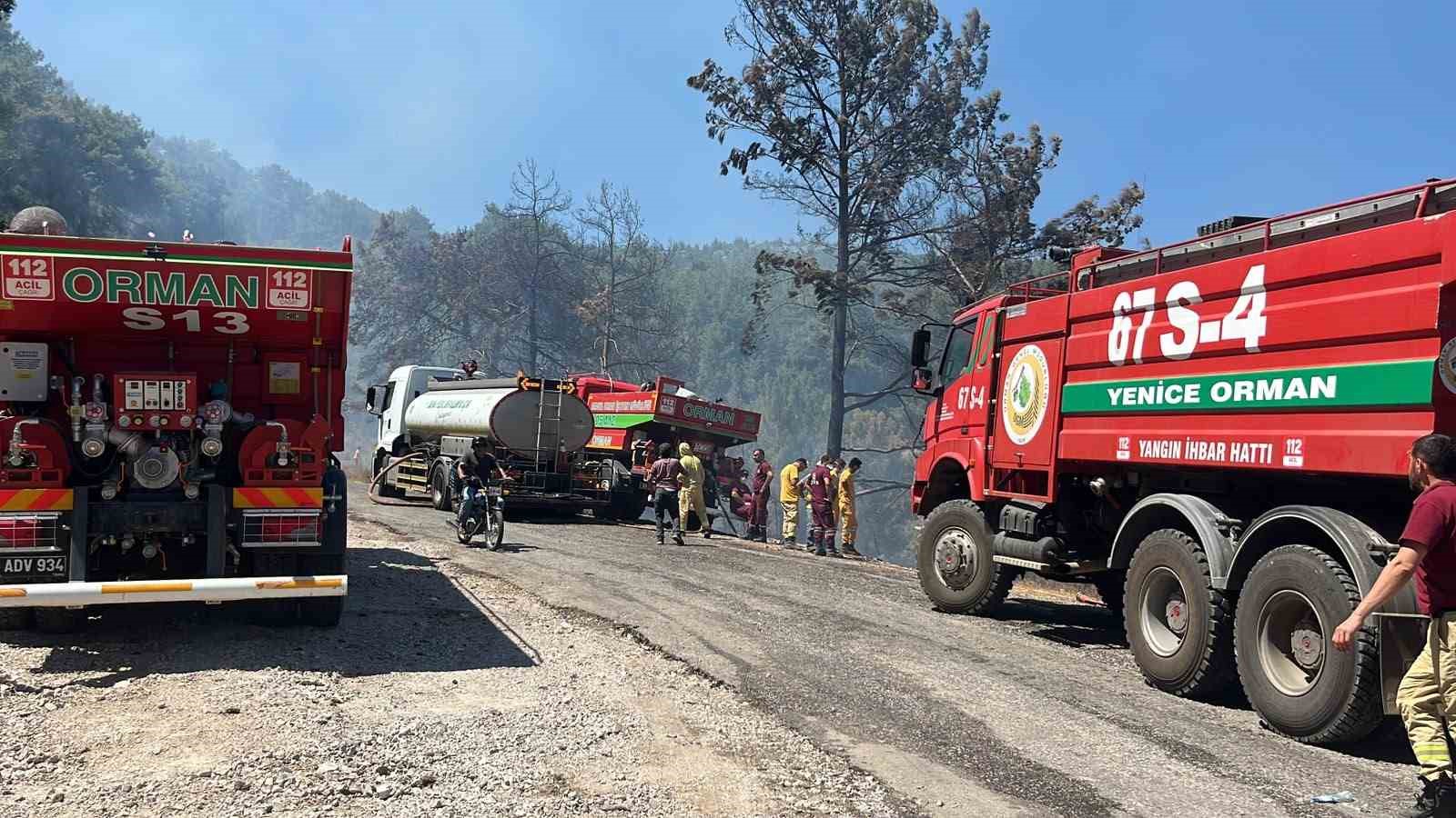 Alanya’da orman yangını 3 saatte kontrol altına alındı