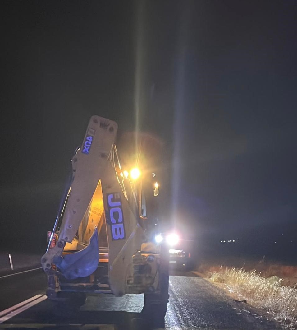 Diyarbakır’da motosiklet iş makinesine arkadan çarptı: 1 ölü