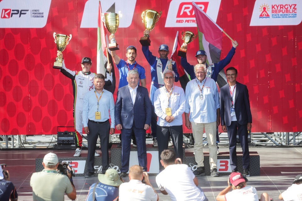 UIM F1H2O Dünya Şampiyonası Kırgızistan Grand Prix’sinde kupalar sahiplerini buldu