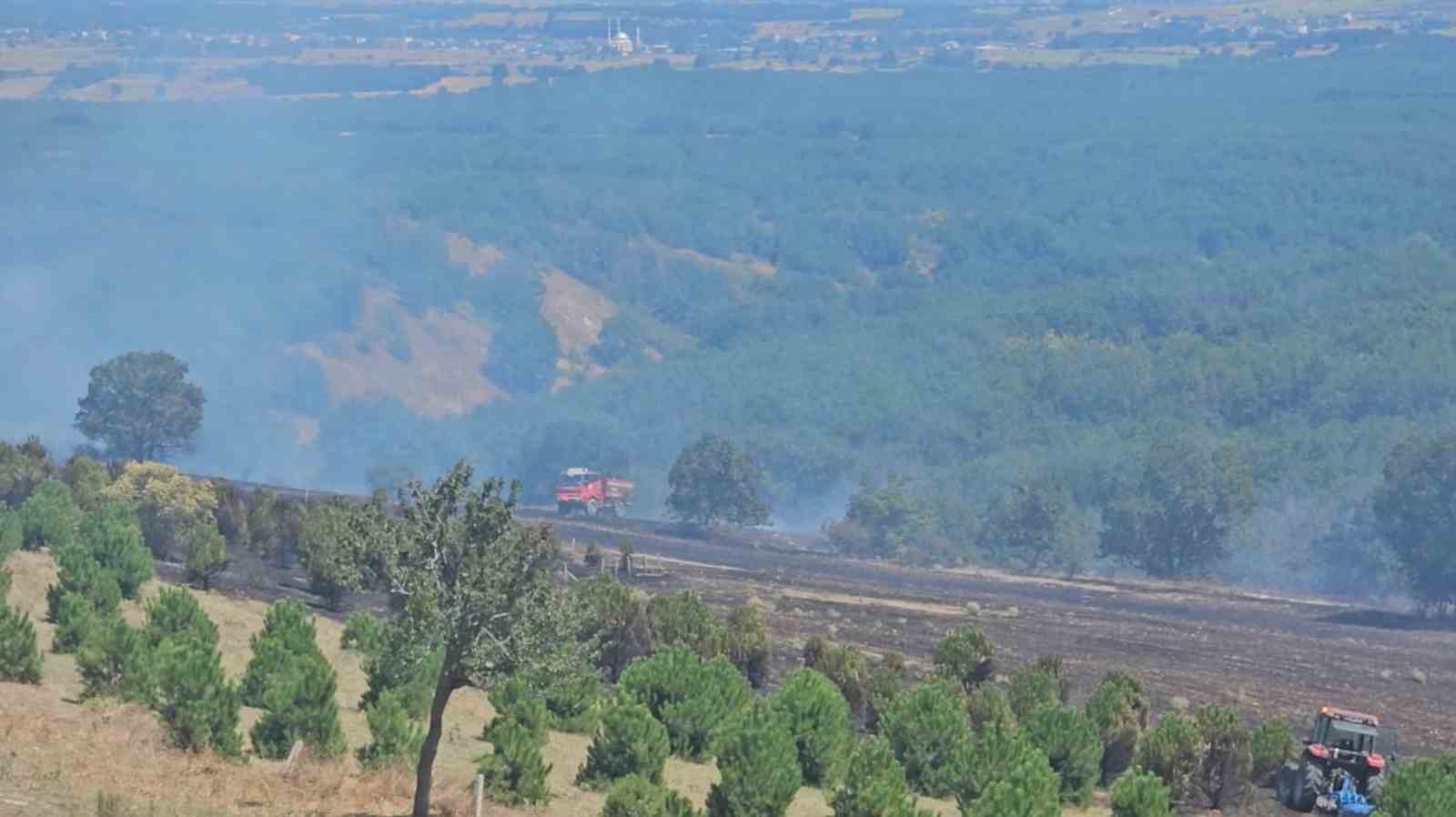 Hobi bahçesinde yakılan ateş ormanlık alana sıçradı
