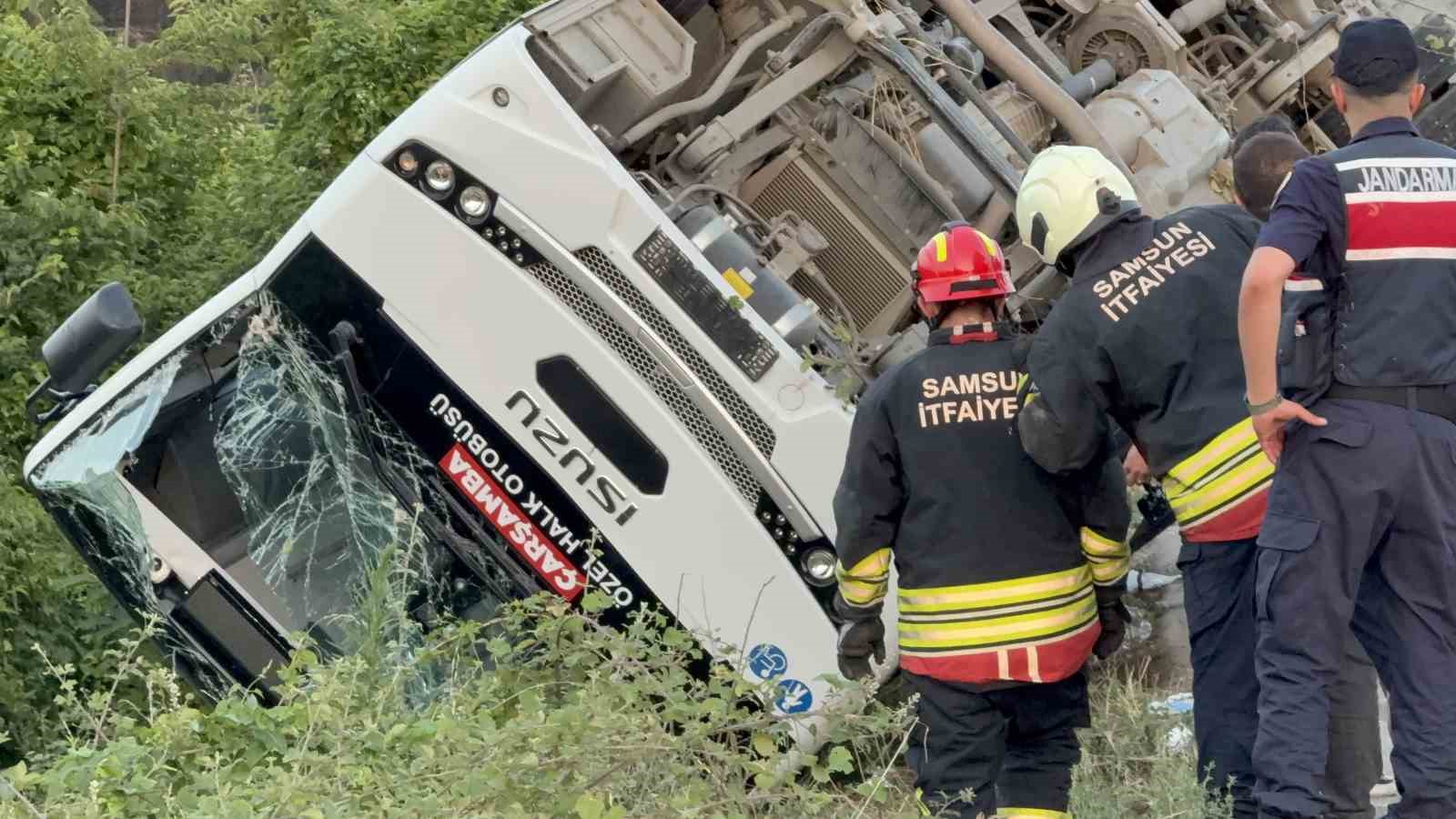 Samsun’daki kazada yaralıların isimleri belli oldu