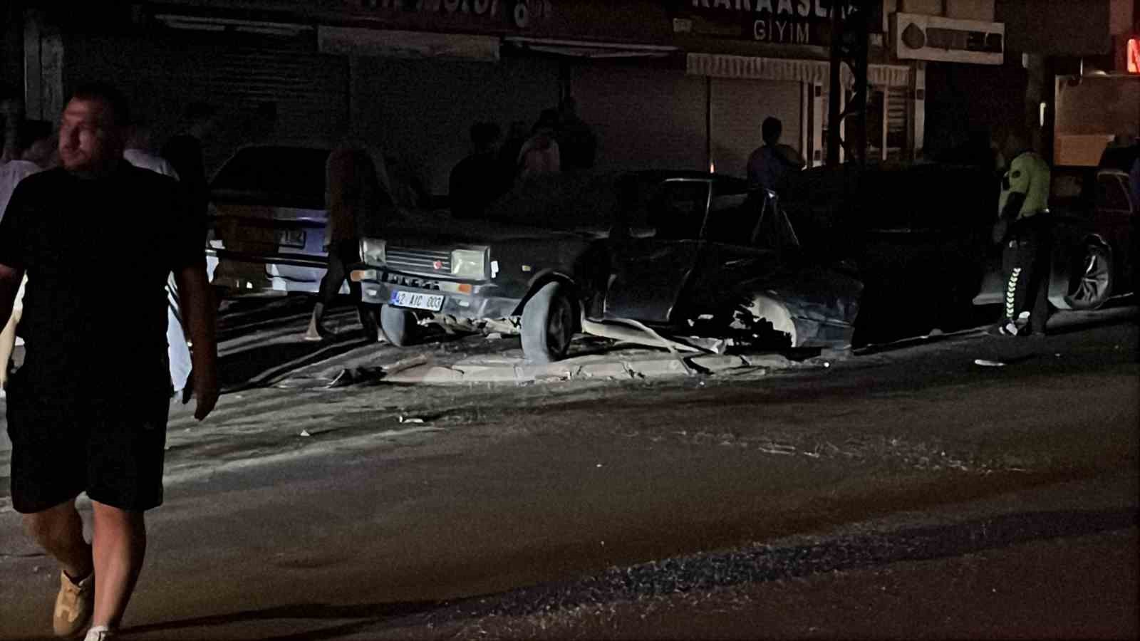 Konya’da otomobiller çarpıştı: 6 yaralı