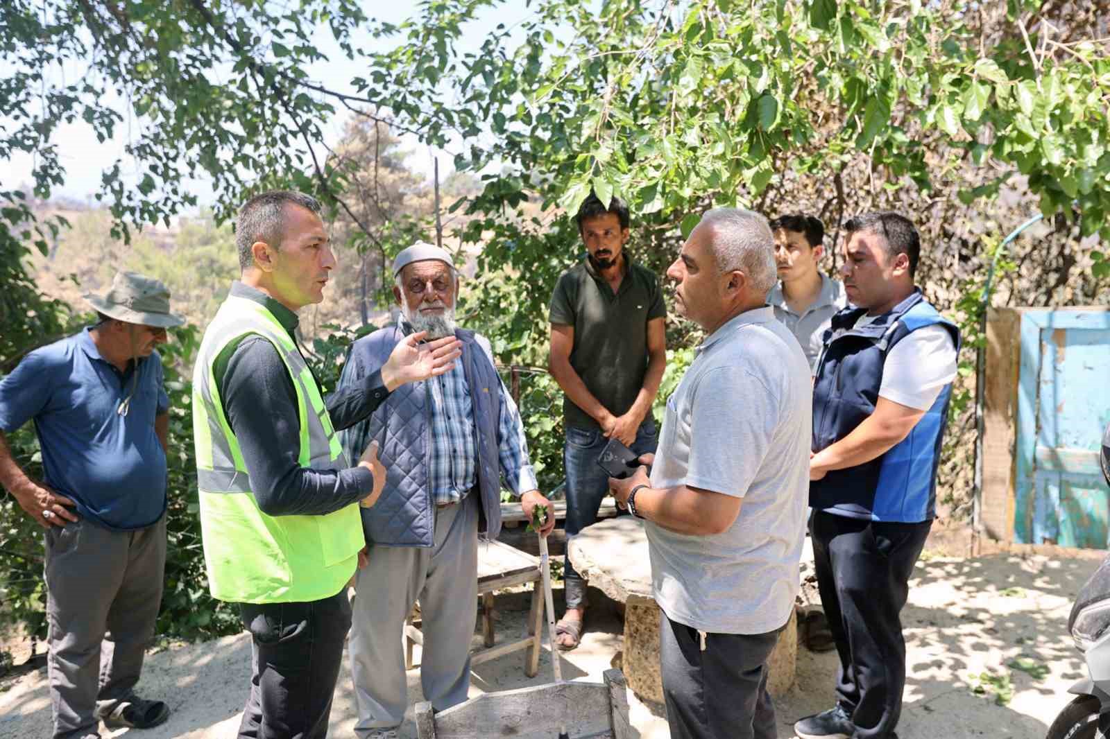 Yangında zarar gören çiftçilere Muğla Büyükşehir desteği