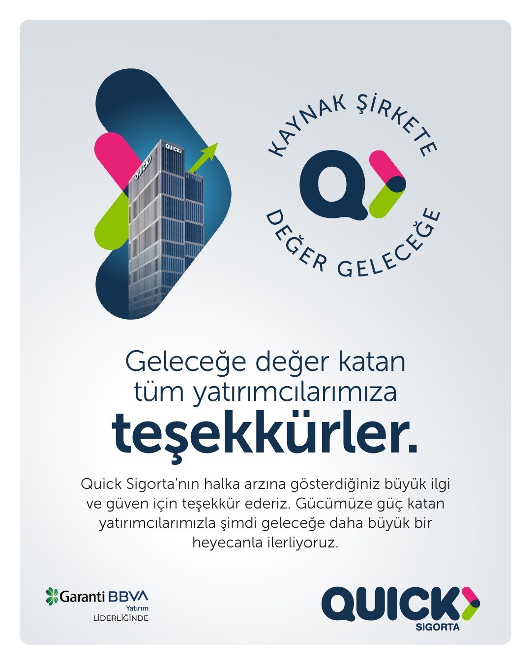 Quick Sigorta’nın halka arzı başarıyla tamamlandı