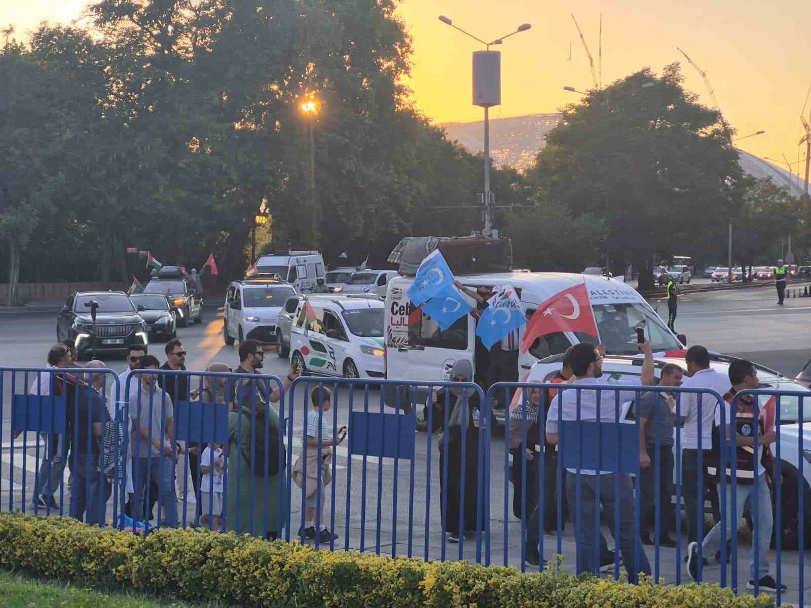 Bosna Hersek’ten yola çıkan "Filistin Konvoyu" Ankara’da karşılandı