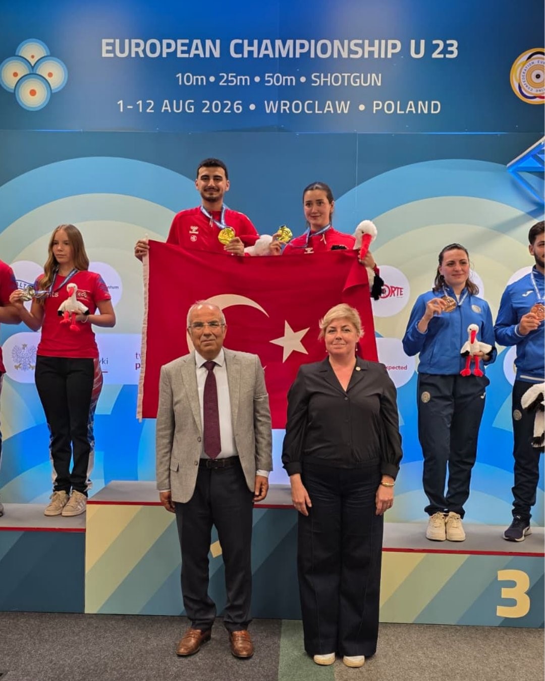 U23 Avrupa Şampiyonası’nda Havalı Tabanca Karışık Takımı’ndan altın madalya