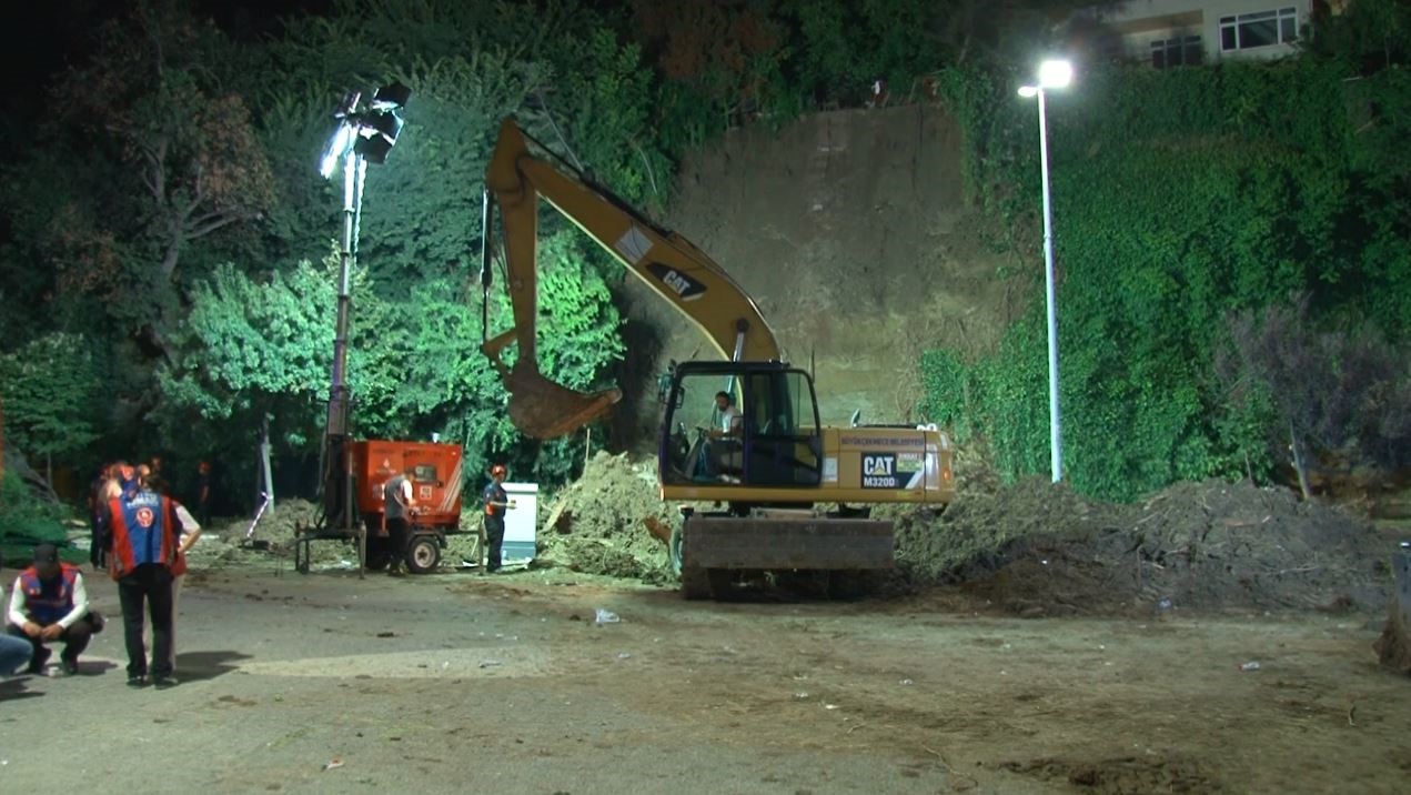 Büyükçekmece’de toprak kaymasının yaşandığı bölgede çalışmalar tamamlandı