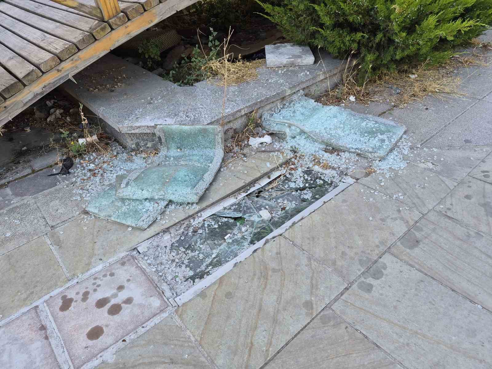 Hatboyu Caddesi vandalların hedefi oldu