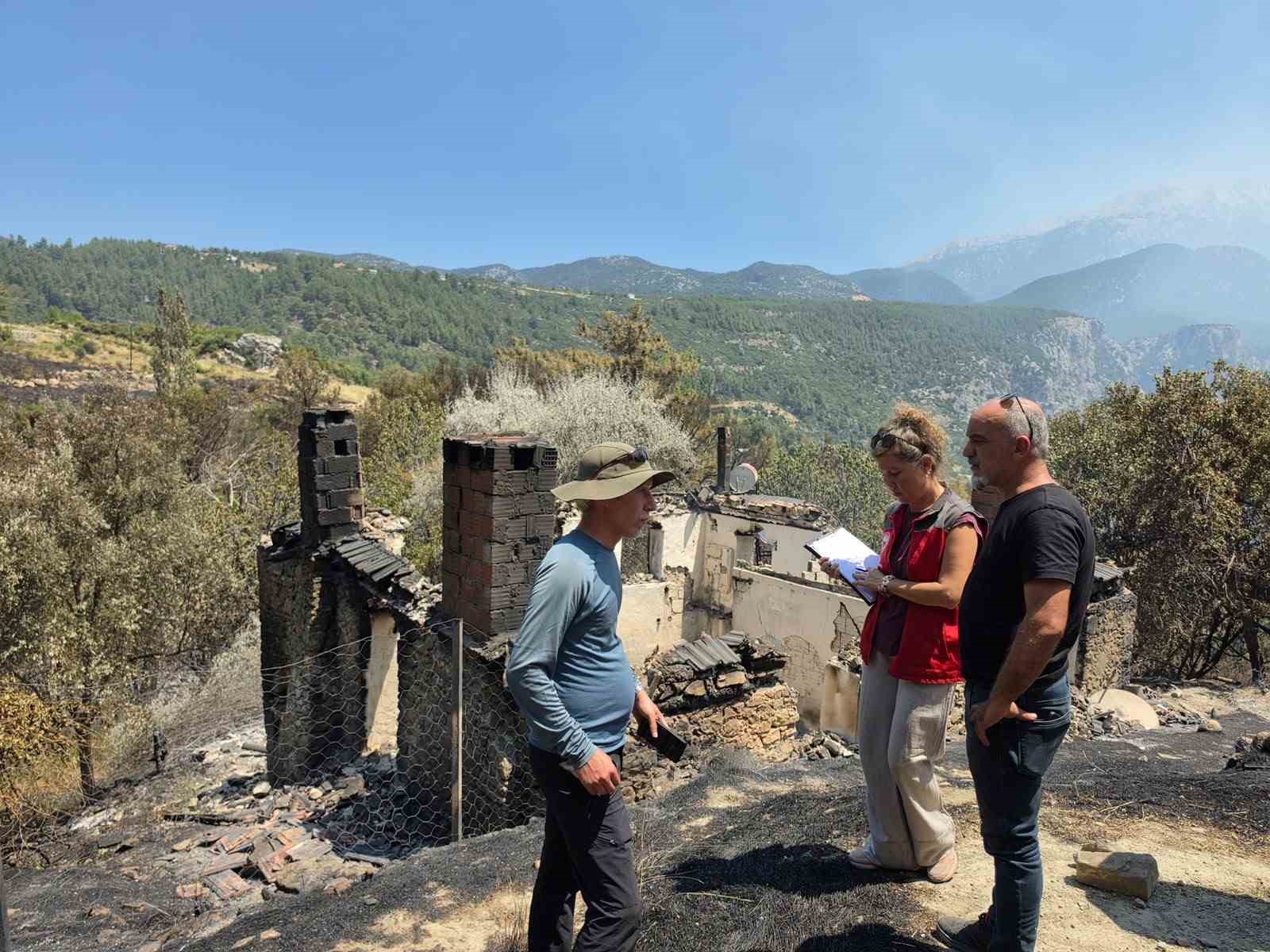 Muğla’da yangınların ardından hasar tespit çalışmaları sürüyor