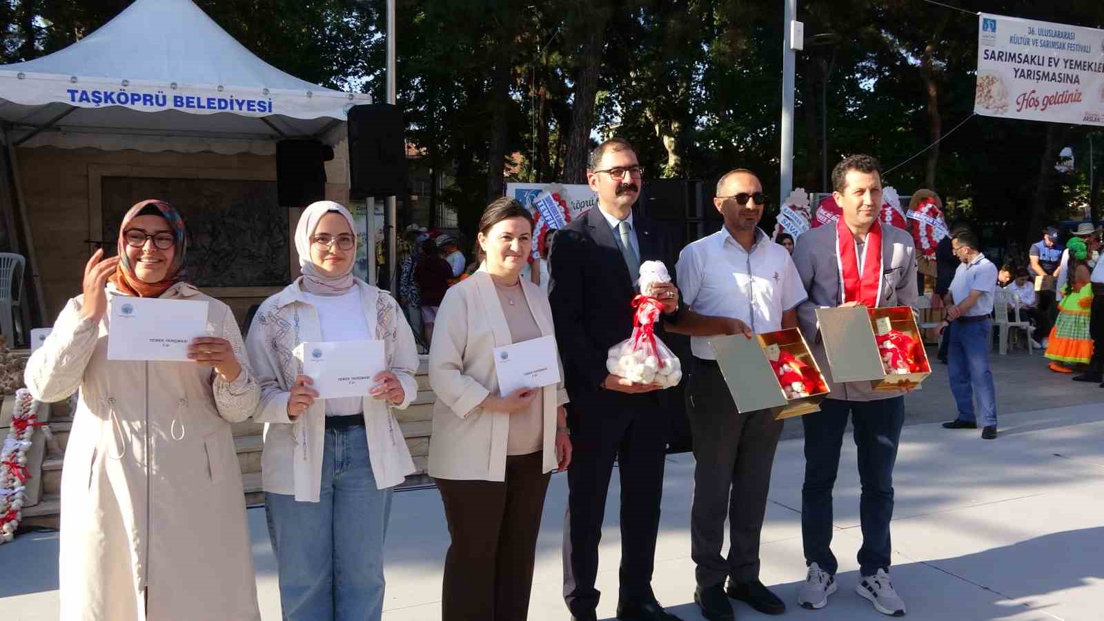 "36. Uluslararası Taşköprü Kültür ve Sarımsak Festivali" başladı