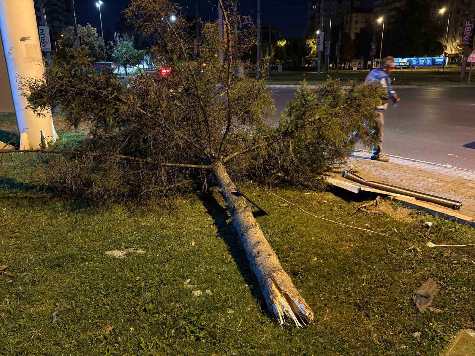 Otomobil parka daldı, ortalık savaş alanına döndü