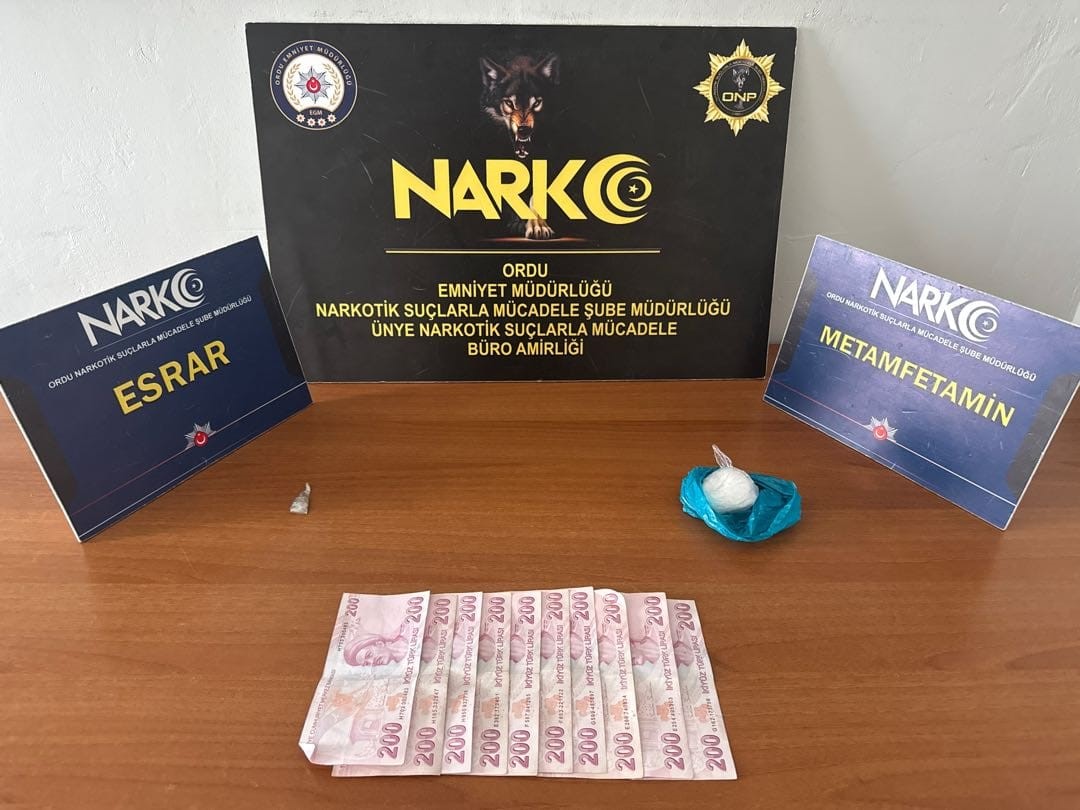 Ordu’da uyuşturucu operasyonlarında 2 tutuklama