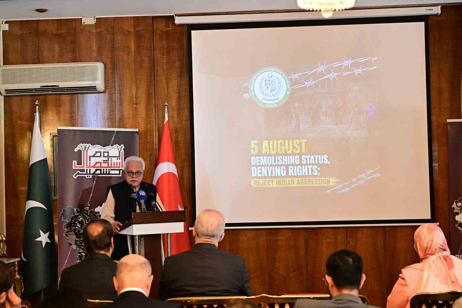 Pakistan’ın Ankara Büyükelçiliği tarafından "Keşmir Sömürü Günü" anma etkinliği düzenlendi