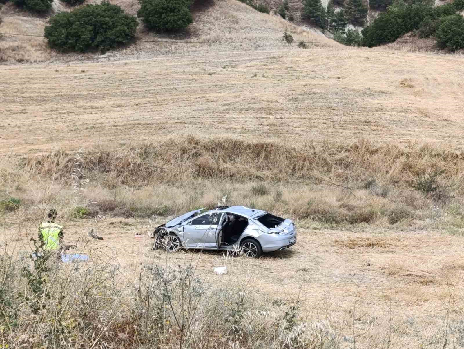 Kontrolden çıkan otomobil takla attı: 1 ölü