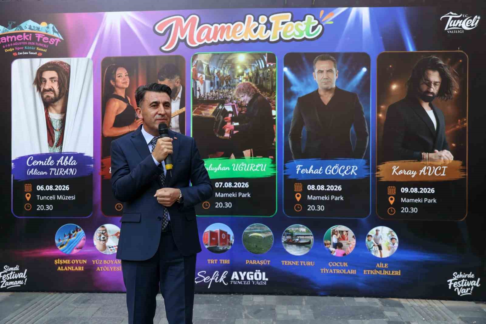 "Mameki Fest" Tunceli’de coşkuyla başladı