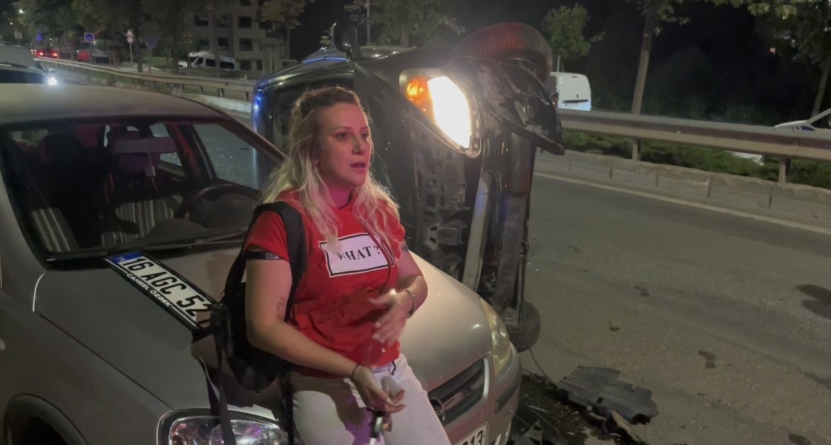 Mahalleyi savaş alanına çevirdi, alkollü kadın sürücü karıştığı kazayı unuttu