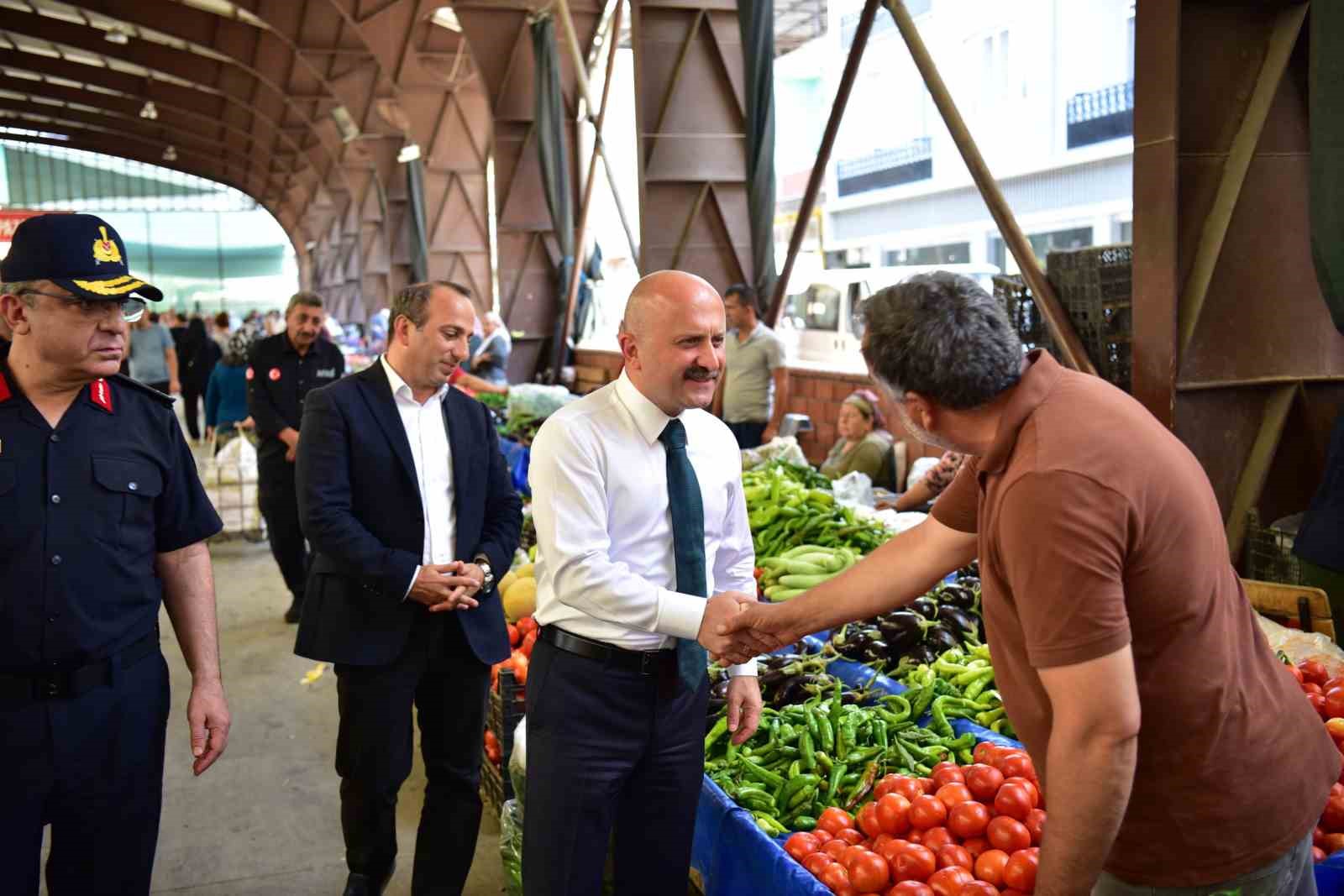 Aydın Valisi Osman Varol, Çine’de esnaf ve vatandaşlarla buluştu