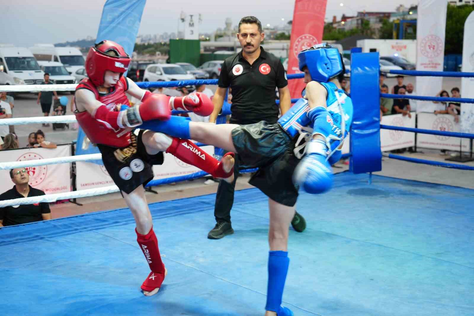İller Arası Muay Thai Açık Hava Turnuvası Samsun’da başladı