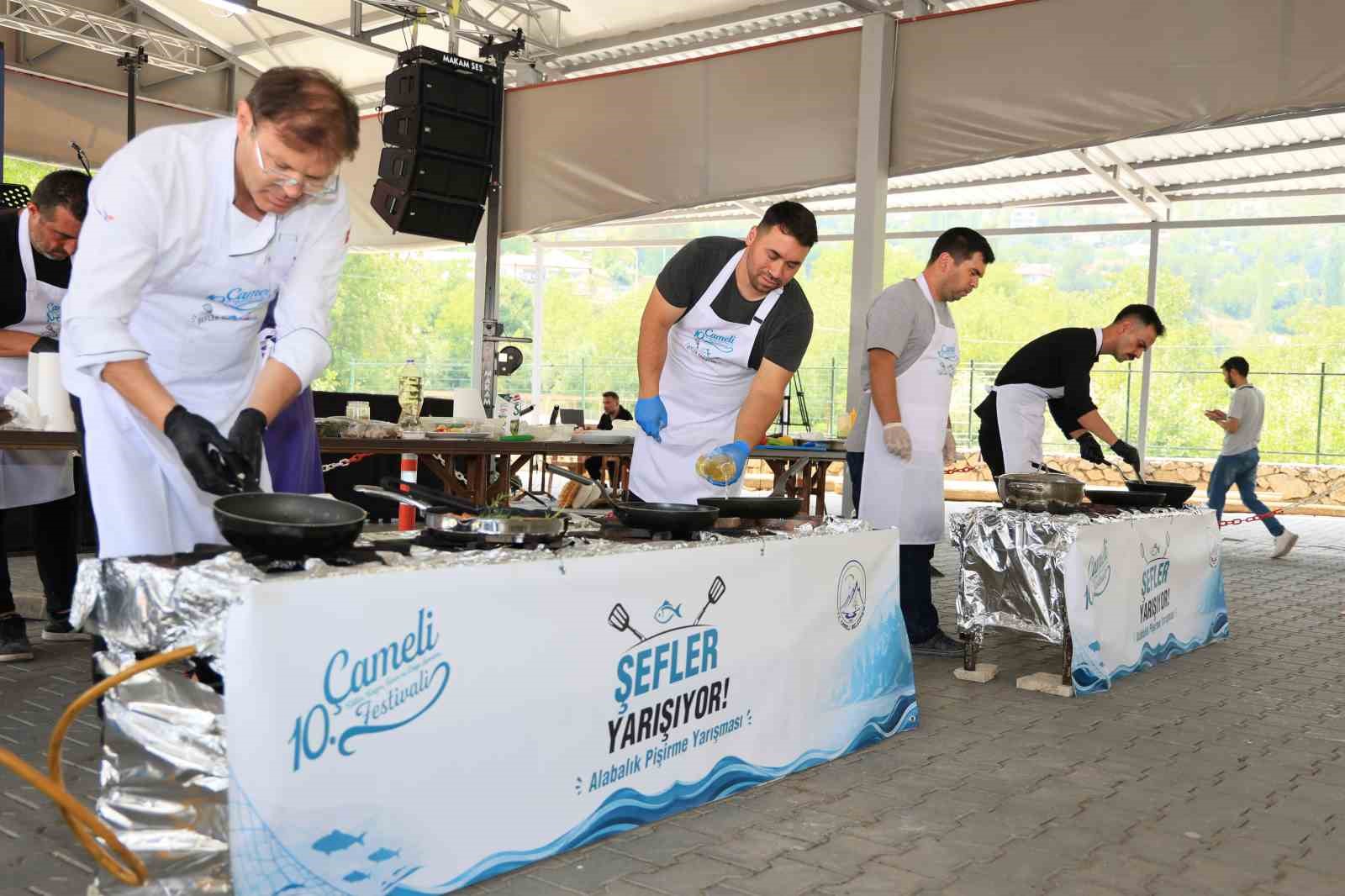 Çameli’de alabalık yarışmaları ve konser coşkusu bir arada yaşandı