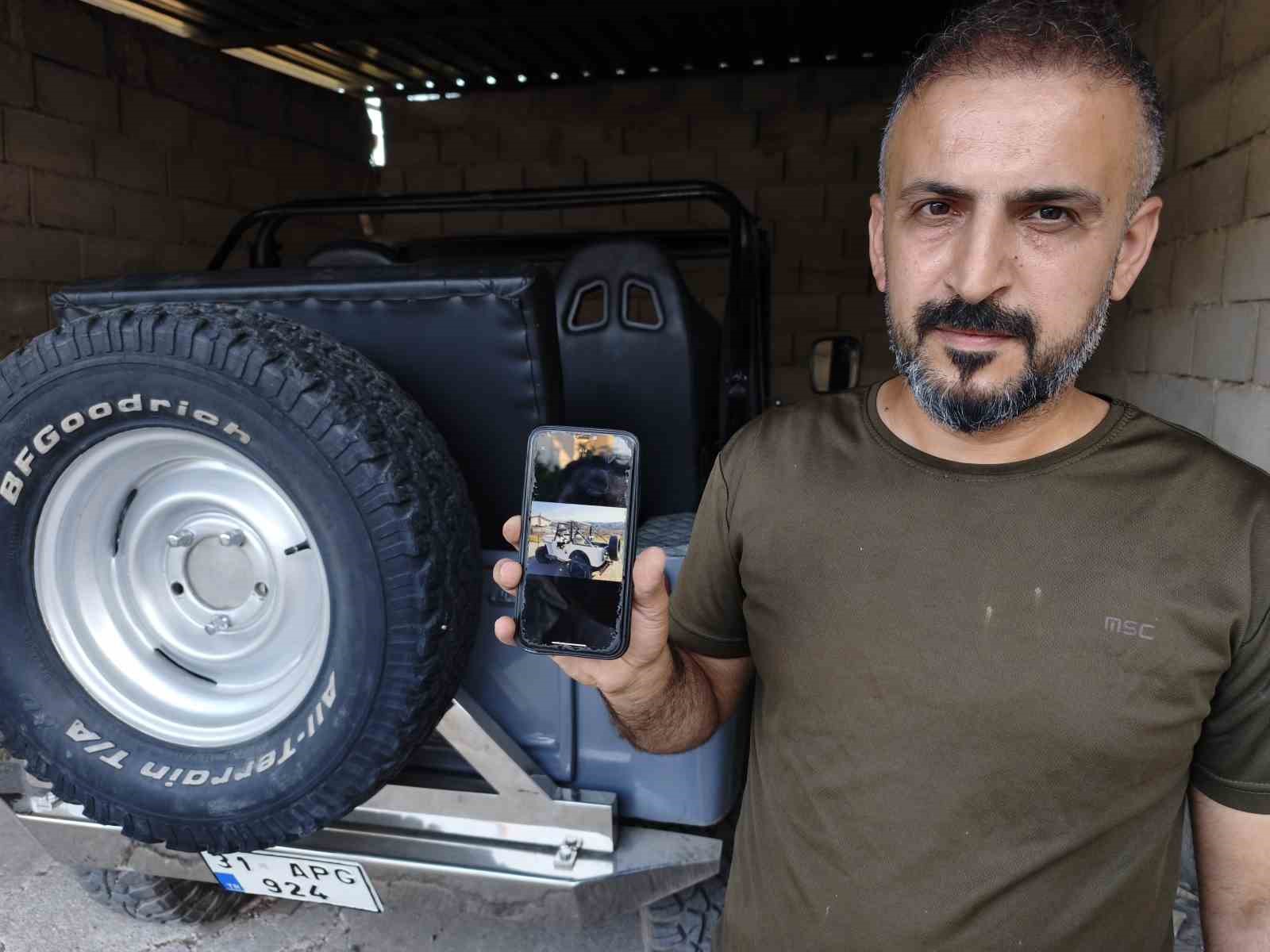 ’Altıncı evladım oldu’ dediği 74 yıllık cipini, 1 buçuk yıllık çalışmayla restore etti