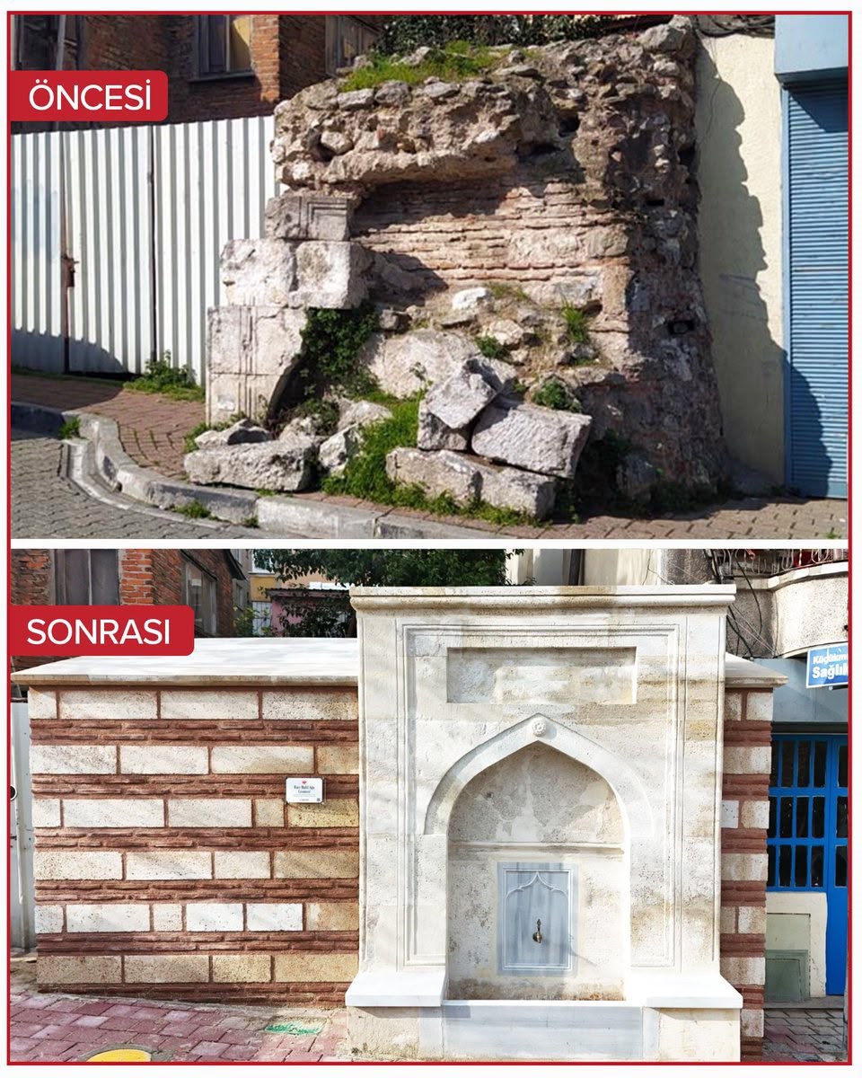 Fatih Belediyesi tarihî çeşmeleri birer birer ayağa kaldırıyor
