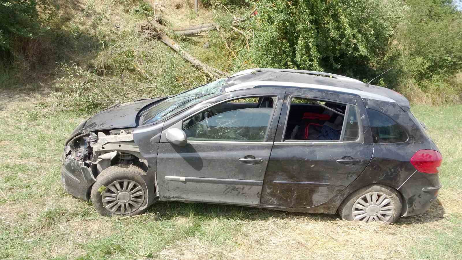 Kastamonu’da otomobil şarampole uçtu: 4 yaralı