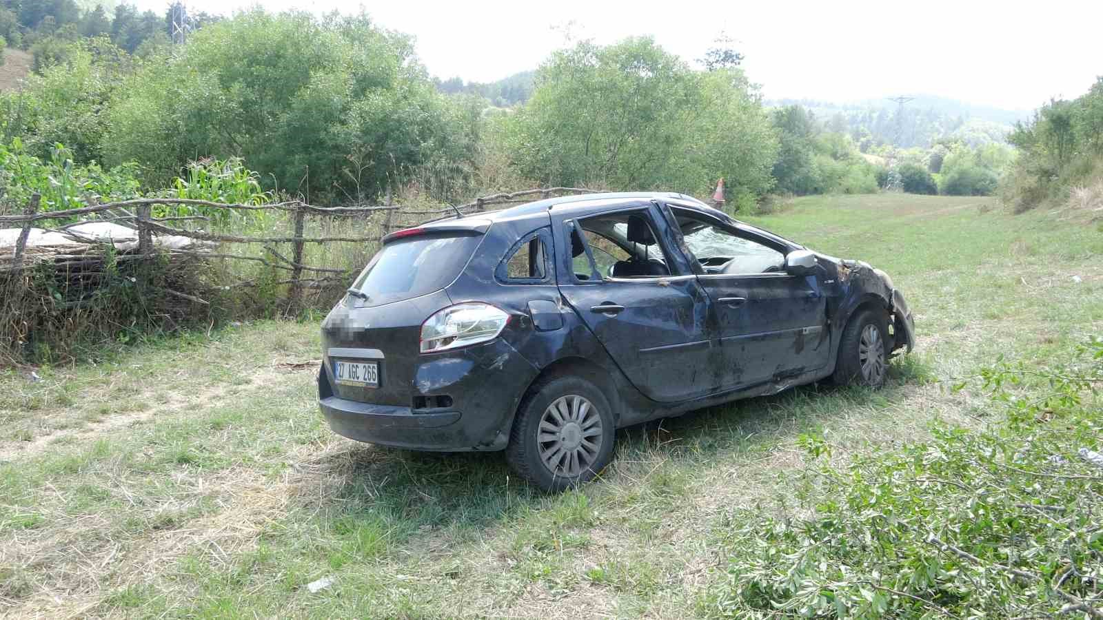 Kastamonu’da otomobil şarampole uçtu: 4 yaralı