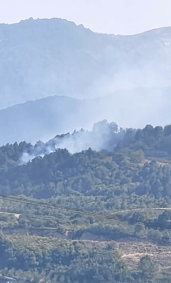 İnegöl’de orman yangını; Havadan ve karadan müdahale başlatıldı