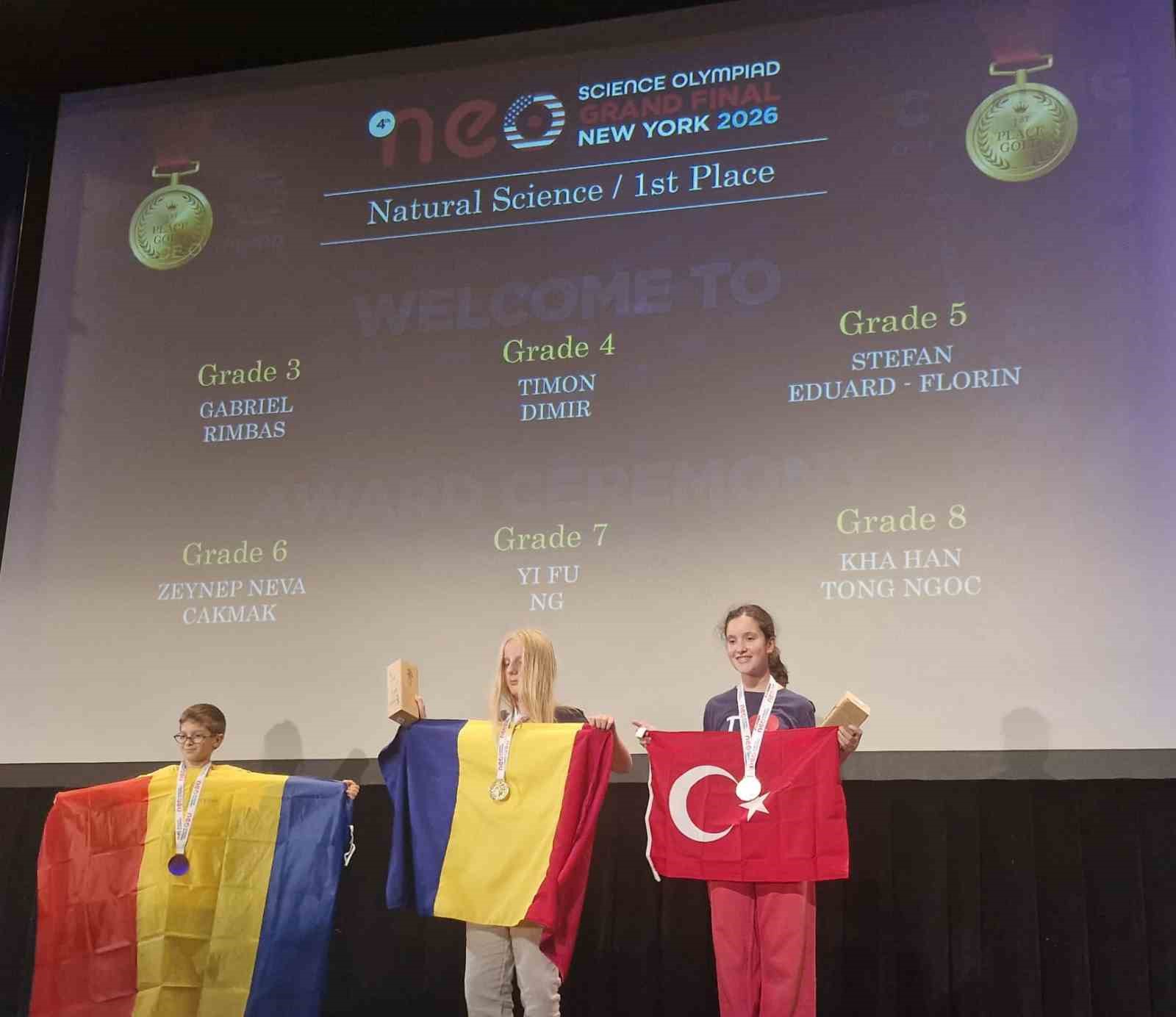 Dünya Fen Bilimleri Şampiyonası’nda 24 ülke arasında Türk öğrenci birinci oldu