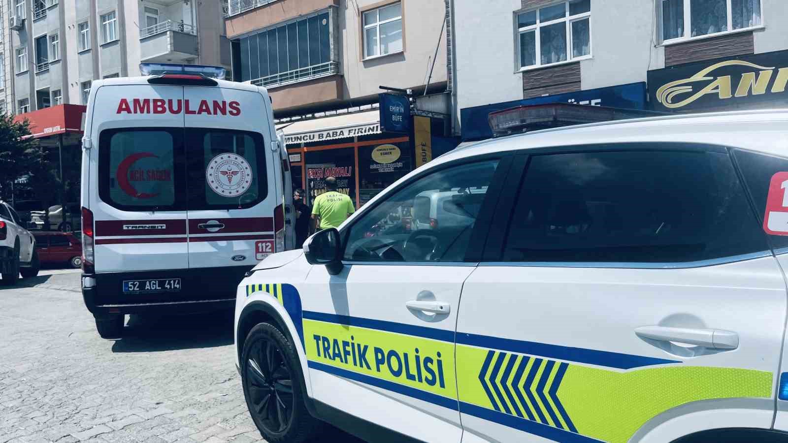 Ordu’da motosiklet devrildi, sürücü yaralandı