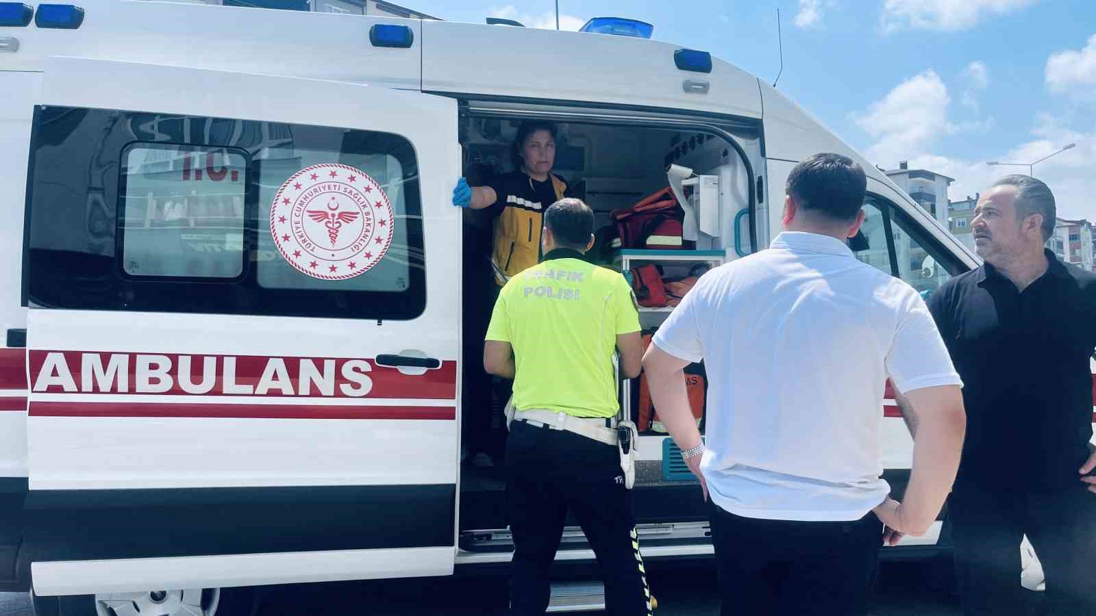 Ordu’da motosiklet devrildi, sürücü yaralandı