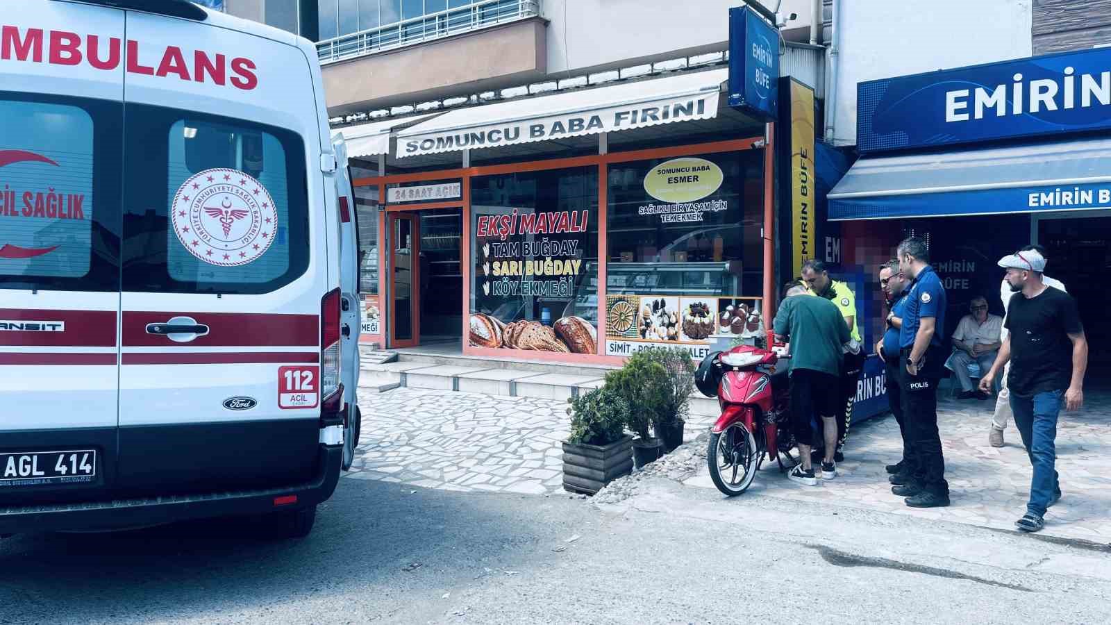 Ordu’da motosiklet devrildi, sürücü yaralandı