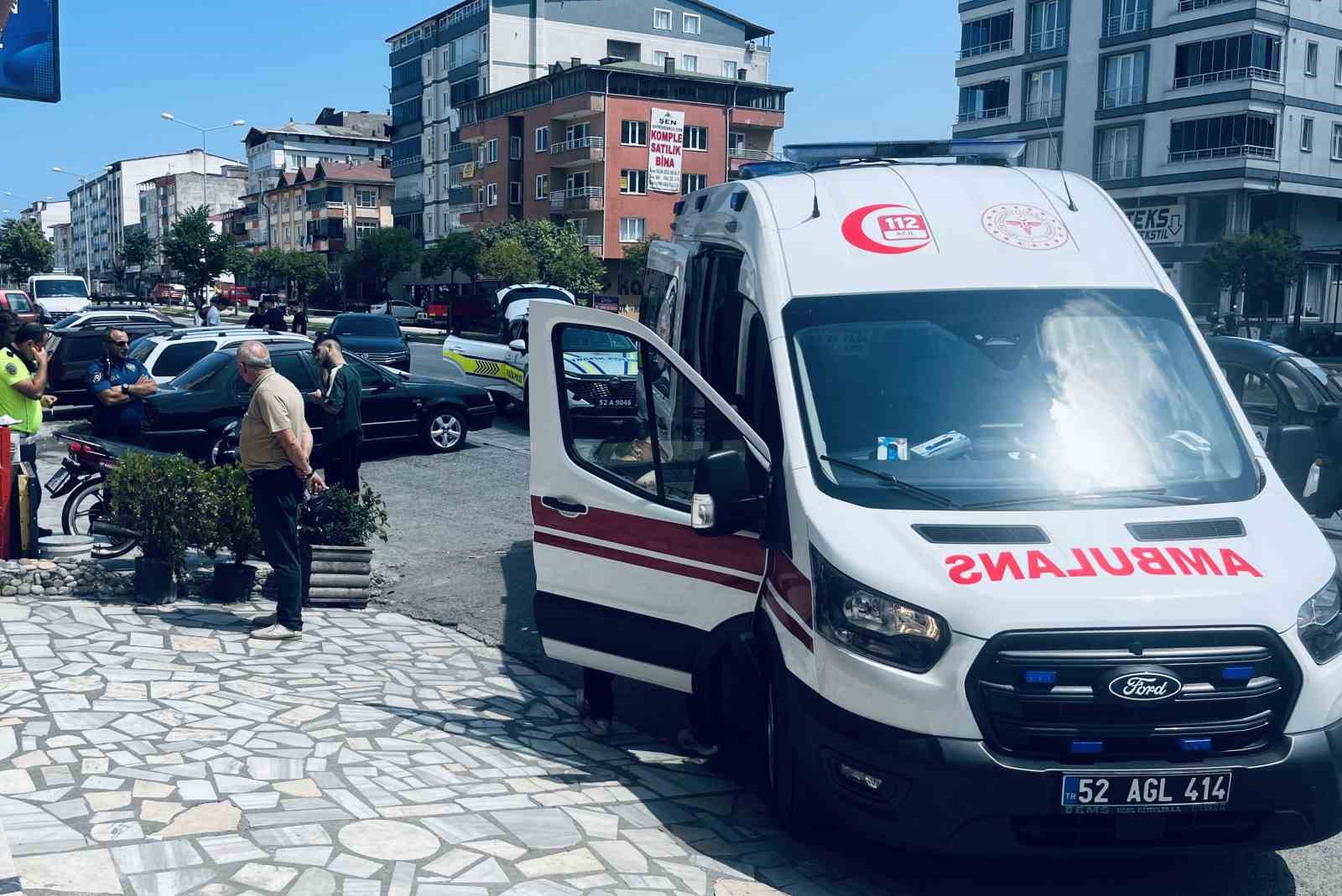 Ordu’da motosiklet devrildi, sürücü yaralandı