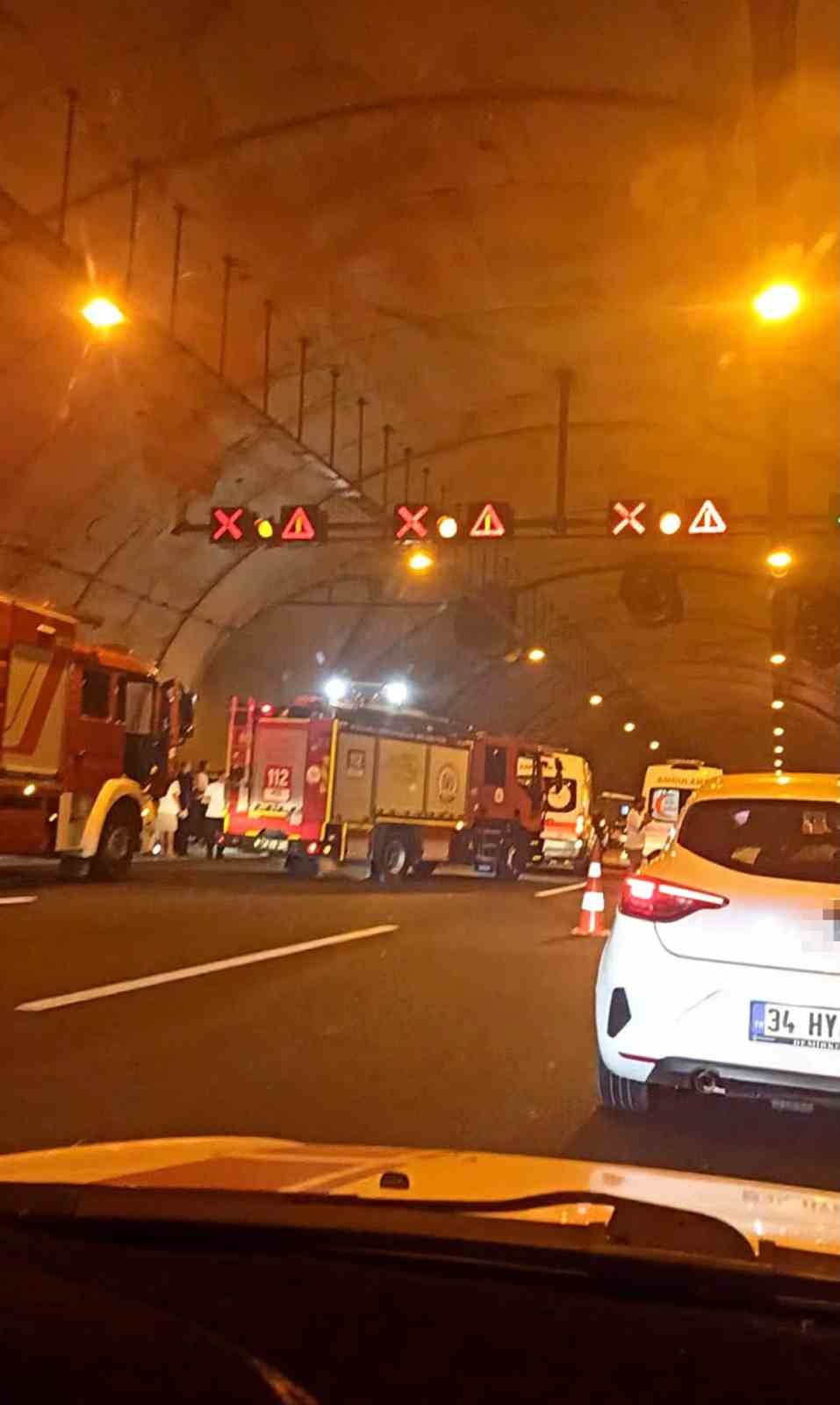 Kuzey Marmara Otoyolu’nda tünelde feci kaza: 3 ölü, 1 ağır yaralı