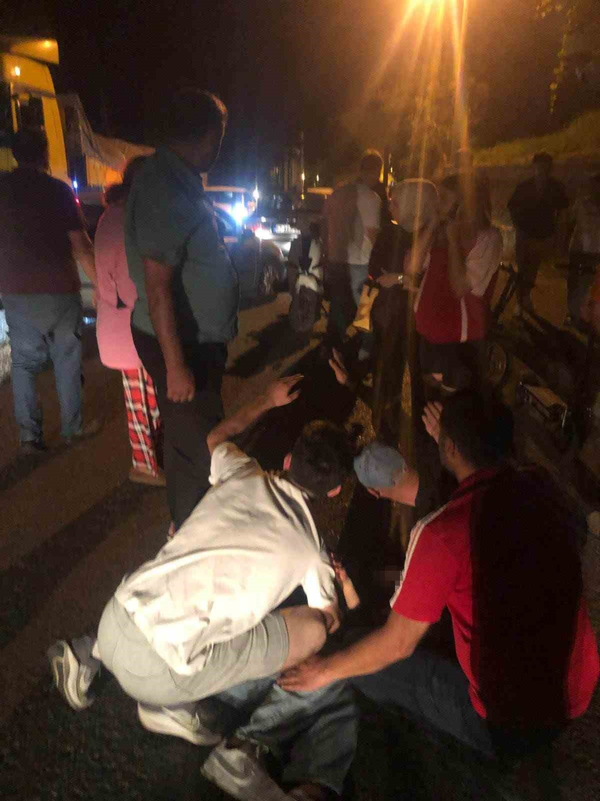 Elektrikli bisikletten düşen 15 yaşındaki çocuk yaralandı