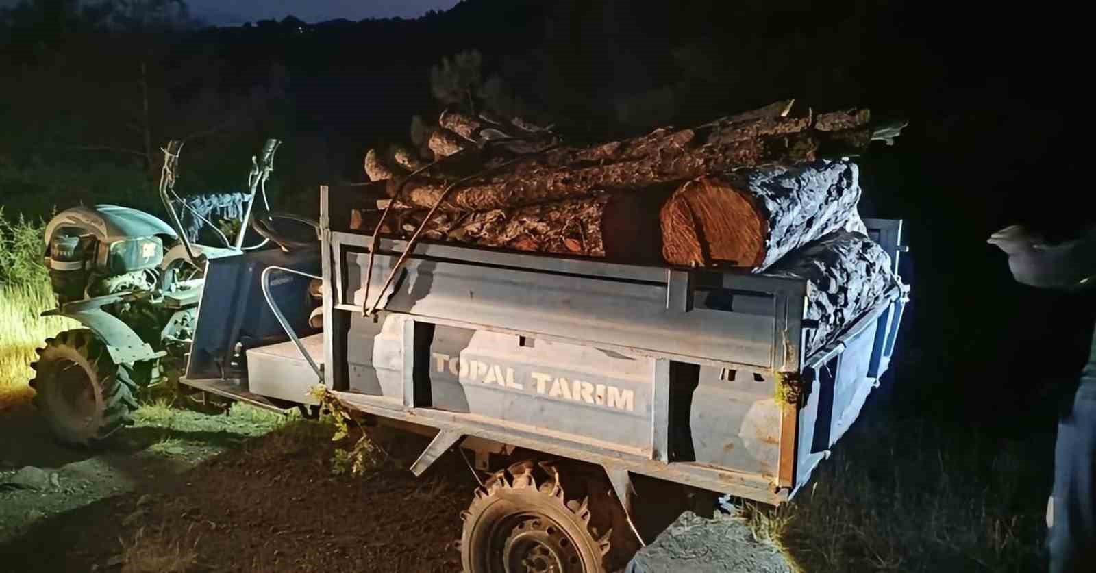 Antakya’da ormanda usulsüz kesim yapan şahıslar yakalandı