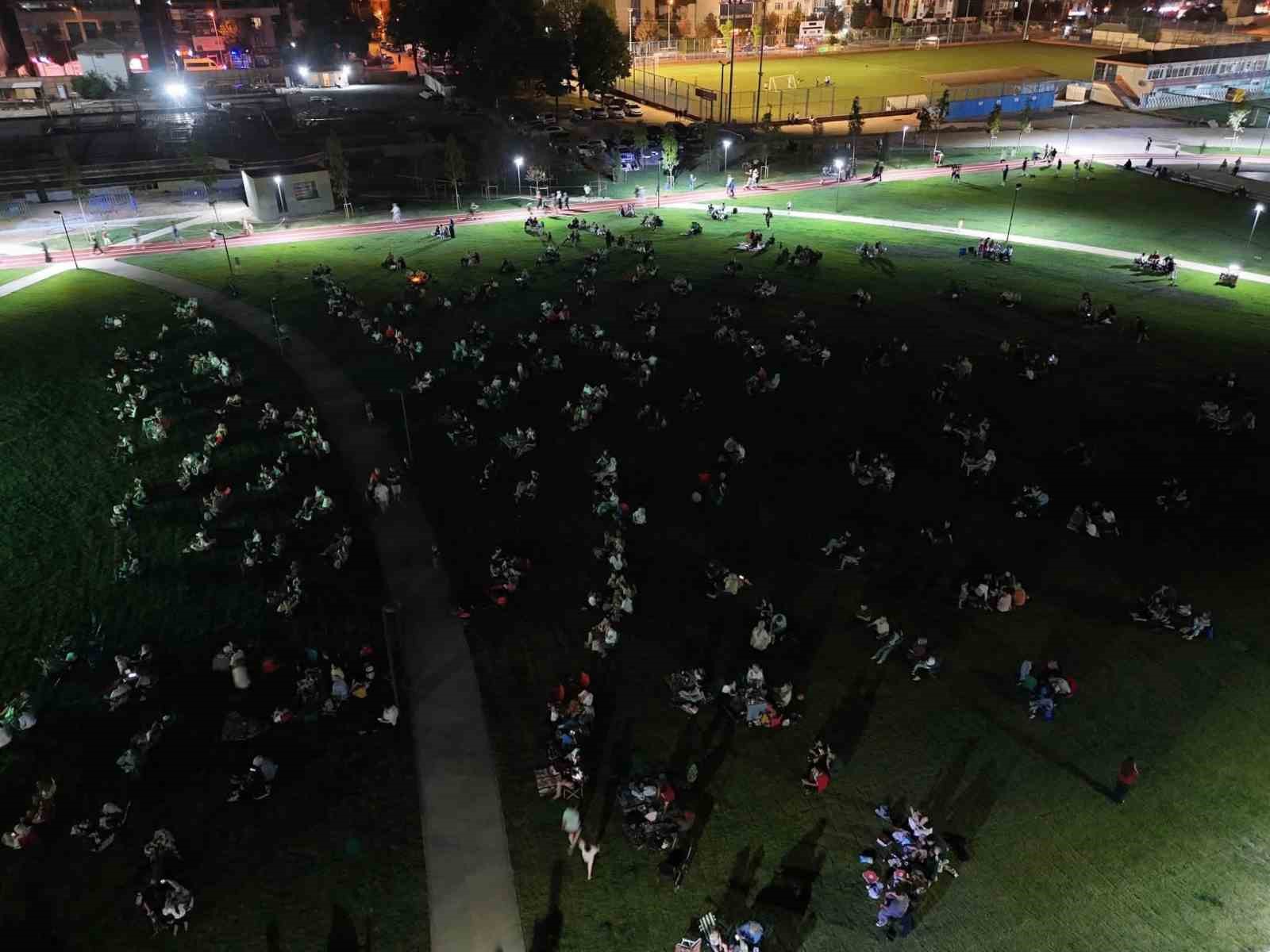 Düzce Merkez Parkta spor ve açık hava sineması buluştu