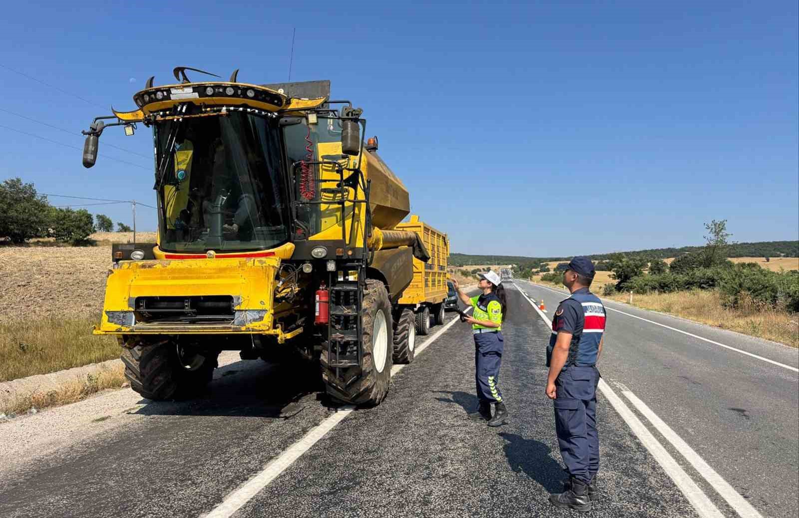 Yozgat’ta hasat sezonuyla birlikte trafikte yoğunluk arttı