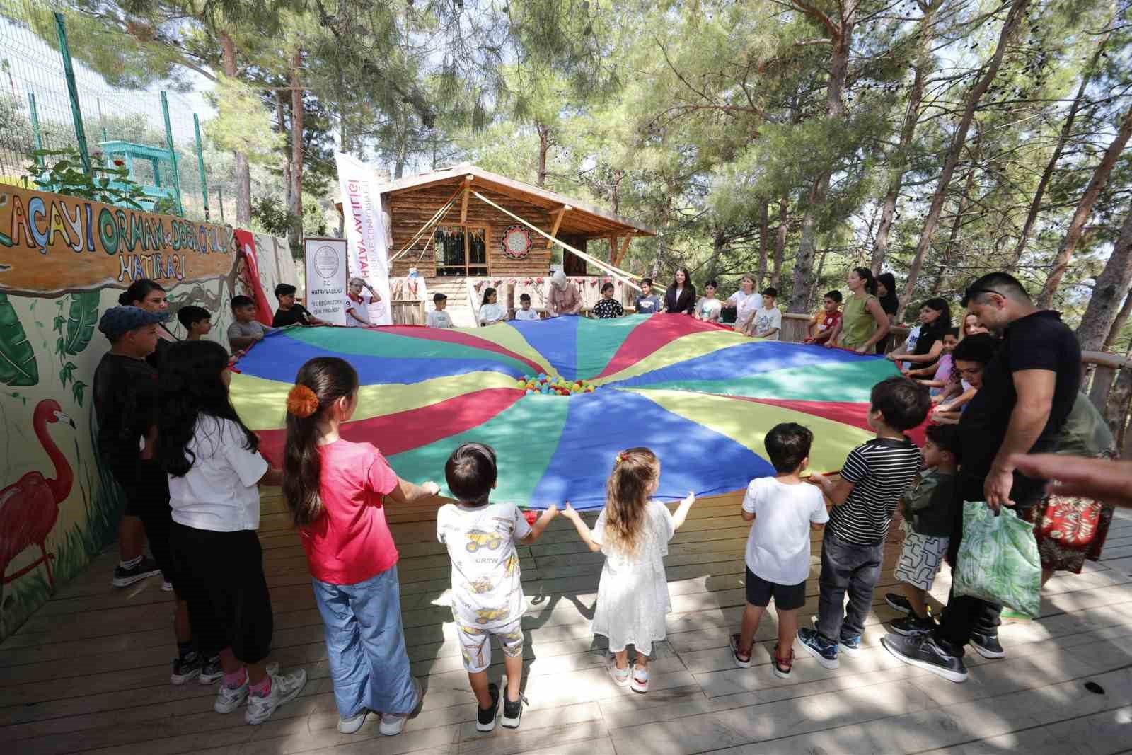"Yüreğimizdeki Işık"projesi kapsamında çocuklara doğayla iç içe eğitim