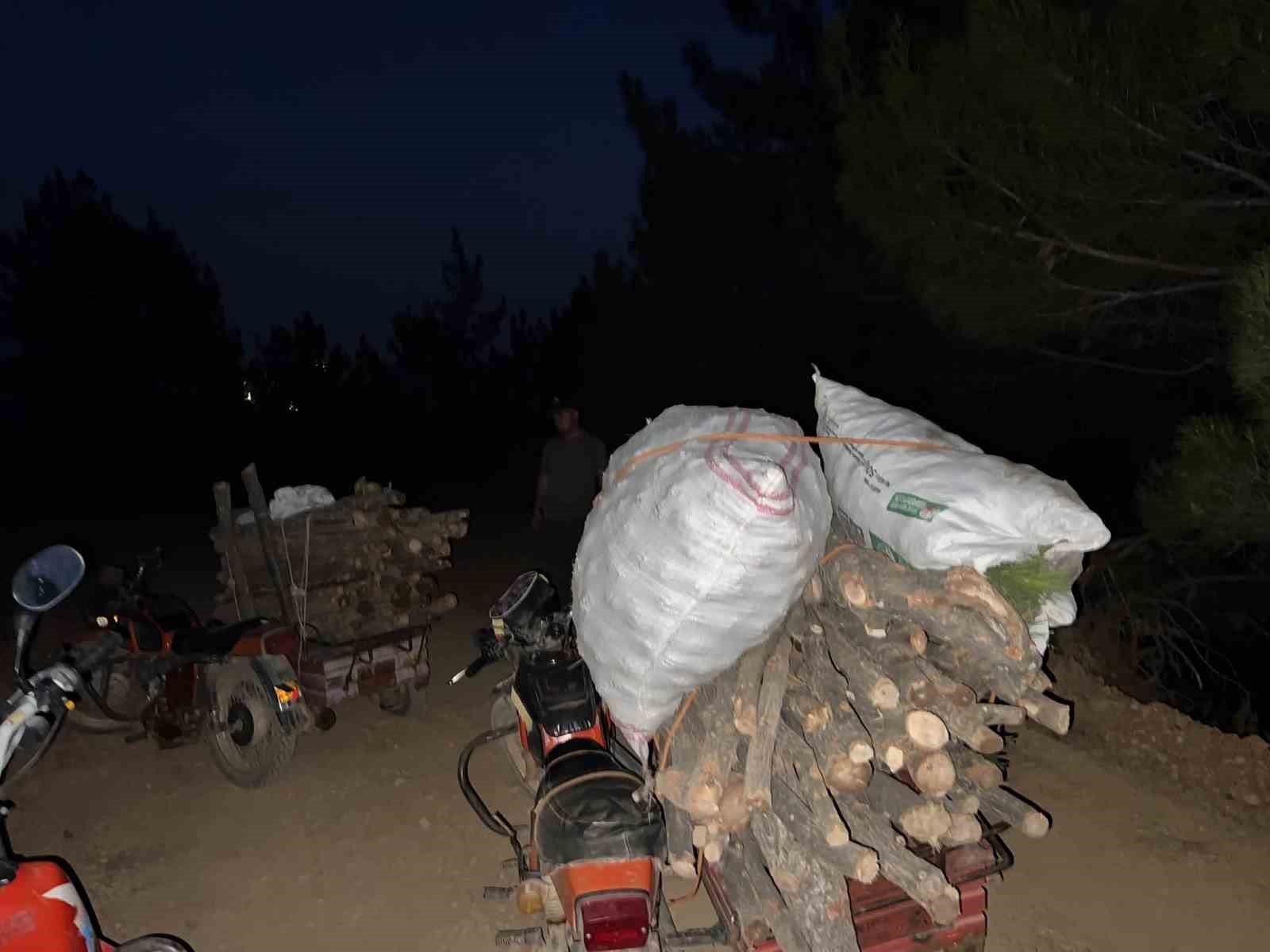 Hassa’da ormanda usulsüz kesim yapan şahıslar yakalandı