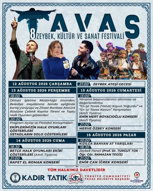 Başkan Tatık, "Her kesimin, kendinden bir şeyler bulabileceği Tavas Zeybek, Kültür ve Sanat Festivali’ne tüm vatandaşları davet ediyorum"