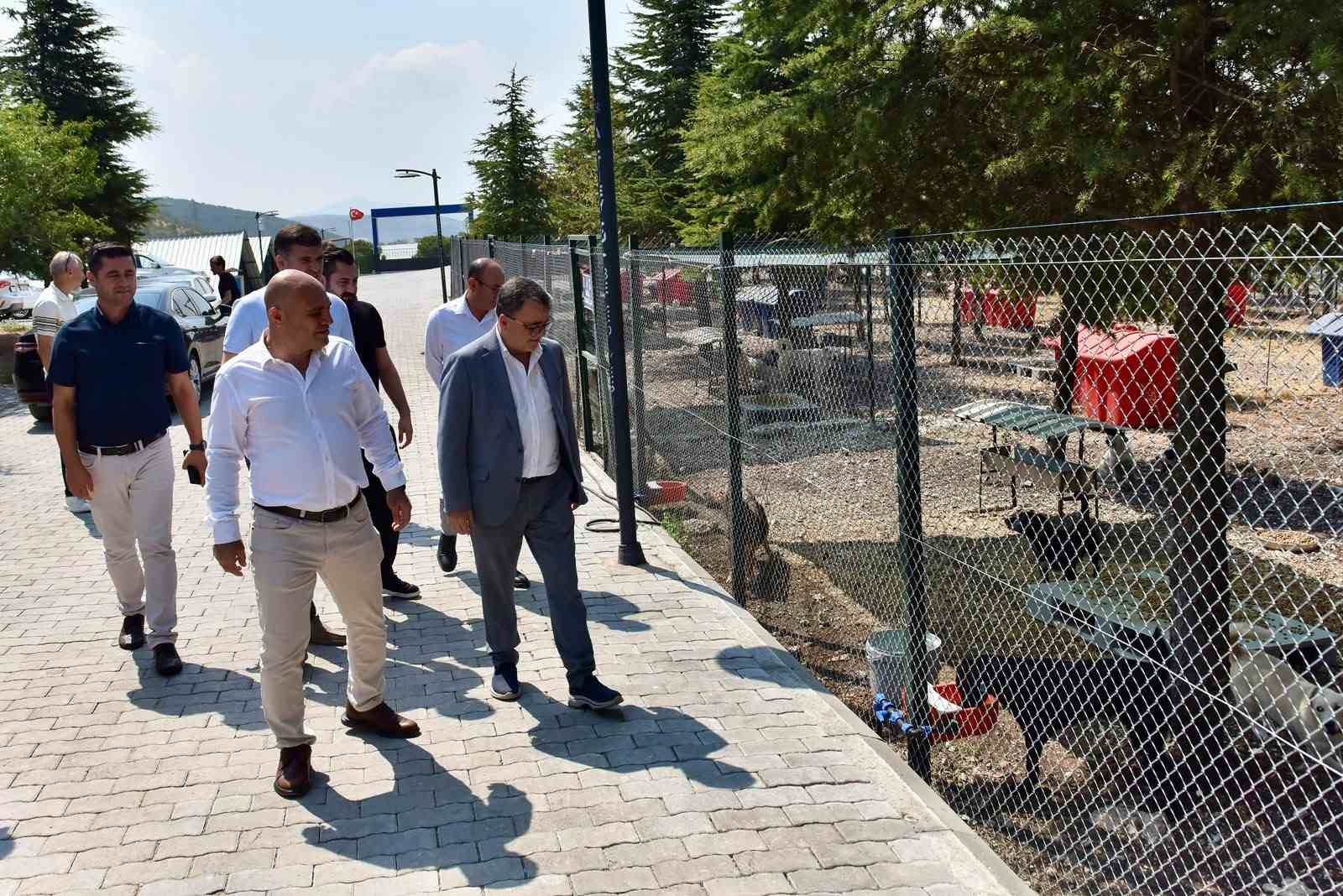 Başkan Hakan Şehirli Hayvan Bakımevi’ni ziyaret etti