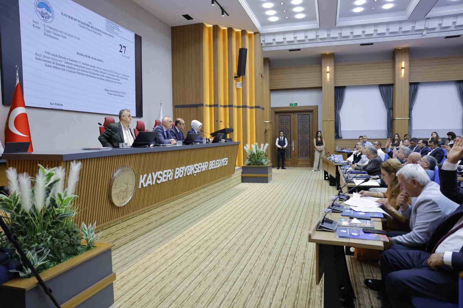 Kayseri Büyükşehir Meclisi 76 gündem maddesini karara bağladı