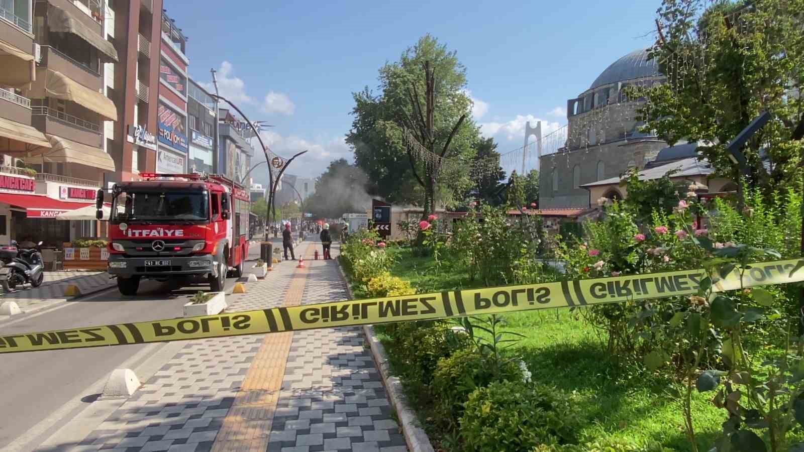 İzmit merkezde elektrik panosu yangını