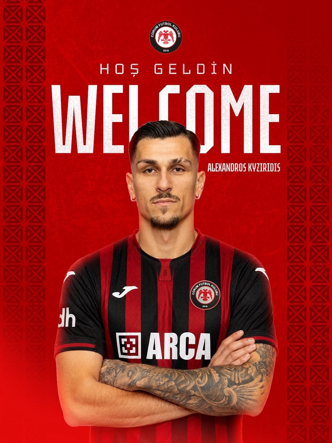 Çorum FK, Alexandros Kyziridis’i renklerine bağladı